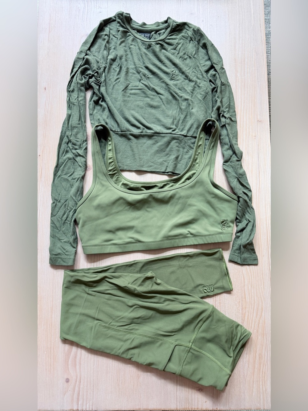 3-Piece P.E Nation Set in Pesto M/L/M